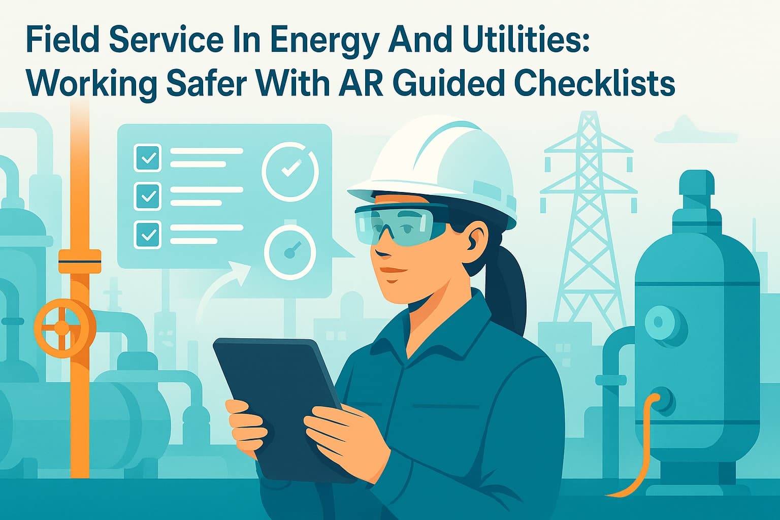 Field service in energy and utilities: working safer with AR guided checklists