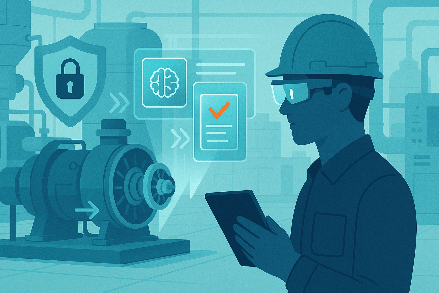 Cybersecurity and data privacy when deploying AR and AI in operations