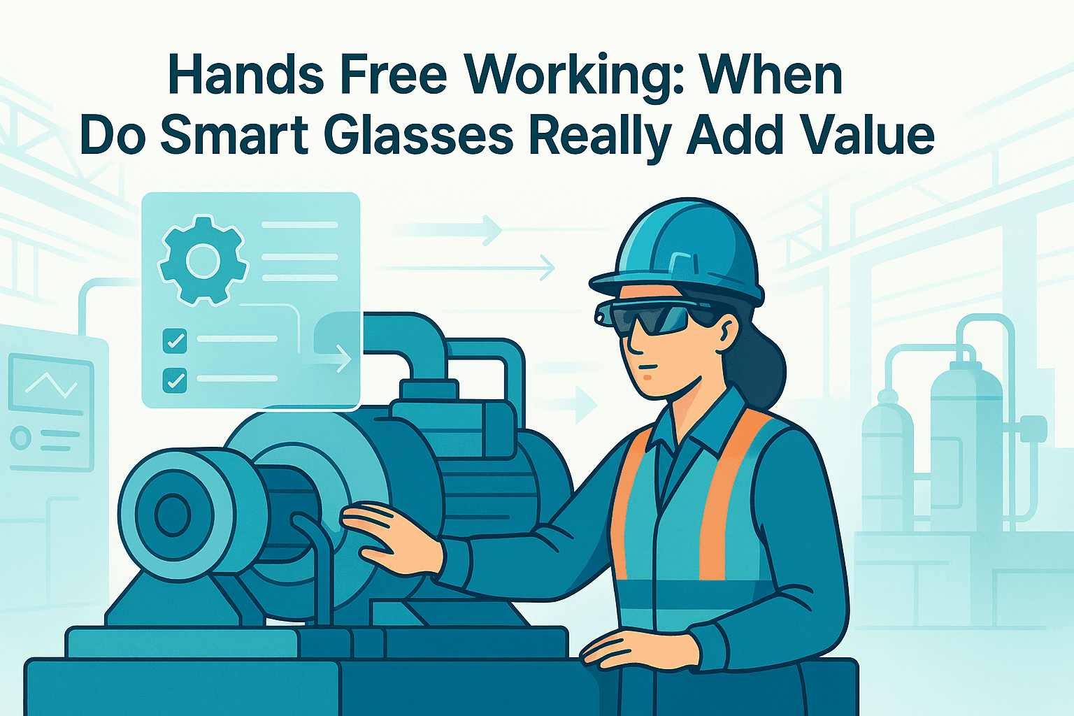 Hands free working: when do smart glasses really add value